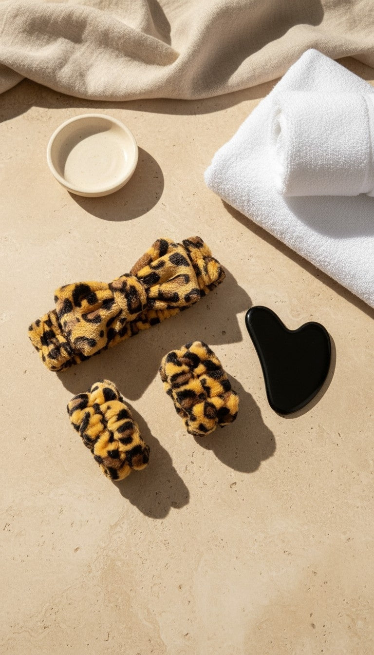Rituel Duo — Obsidienne / Bandeau Léopard