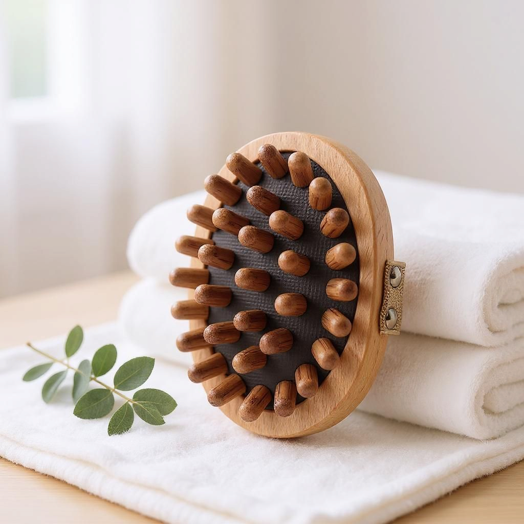 Brosse de massage en bois - MondayMood